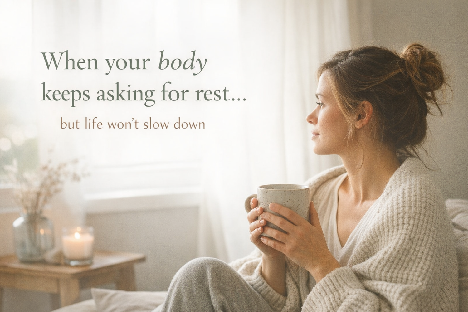 When your body keeps asking for rest… but life won’t slow down