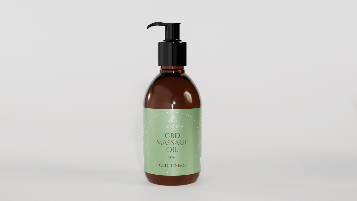 CBD massage oil for menopausal aches and pains. Hooda Health.