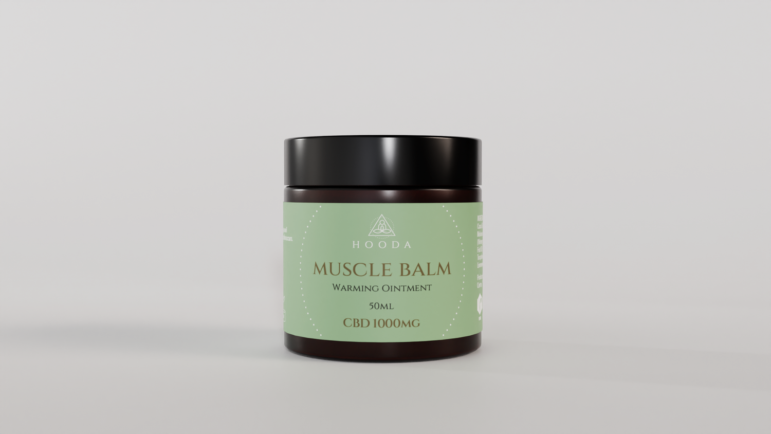 CBD Muscle balm to relieve sore muscles during menopause. Hooda Health